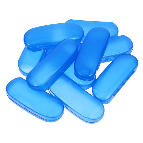 Minkissy 10pcs Hard Shell Eyeglasses Cases Portable PP Material Design for Home, School, and Everyday Use