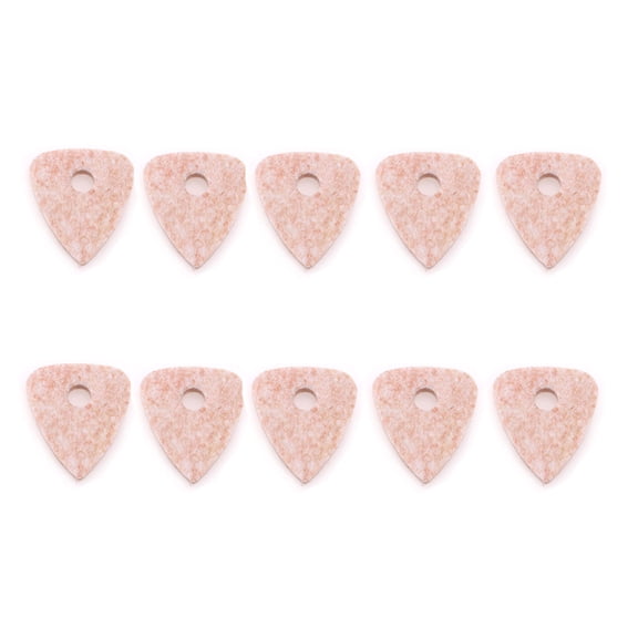 Minkissy 10pcs Felt Guitar Picks Pink Oval for Performance