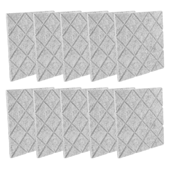 Minkissy 10pcs Rhombus Polyester Fiber Acoustic Panels for Noise Reduction