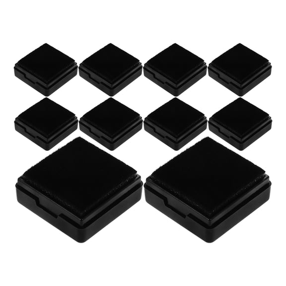 Minkissy 10pcs Small Clear Top Case Black Plastic Protection Organizer for Hobbyists and Collectors