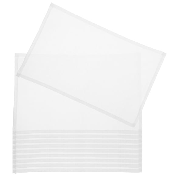Minkissy 10pcs White Fabric Race Bibs for Marathon Runners and Athletic Events