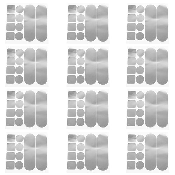 Minkissy 12Pack Aluminum Repair Patches 4.3X4.2in for Cookware and Automobile Maintenance with Sealing