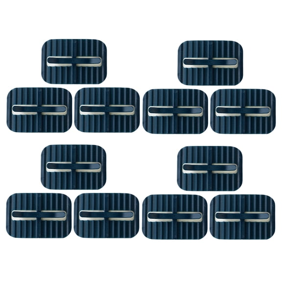 Minkissy 12-Pack Garbage Can Lock Clips, PP Material Trash Bag Holders for Secure Grip Kitchen and Outdoor Bins
