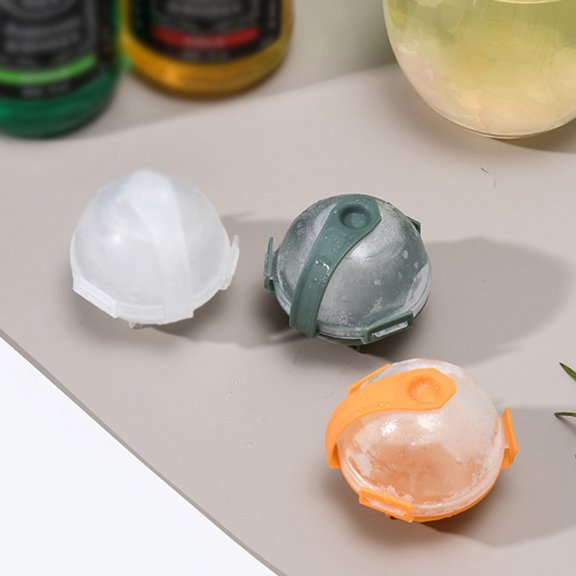 Minkissy Ice Ball Making Tools Leak Free Orange 12Pcs