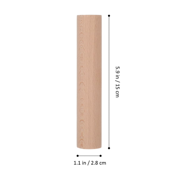 Minkissy Basswood Dowel Rods 12 Pieces Beige for Model Building, Macrame, Crafts, DIY Projects and Home Decor