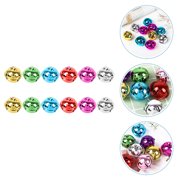 Minkissy Vibrant Assorted Bell Pendants for Keychains and Crafts 12Pcs