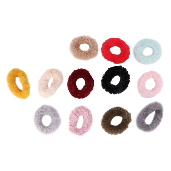 Minkissy 13Pcs Fashion Hair Tie Assorted Color Ponytail Holder Stretch Hair Rope