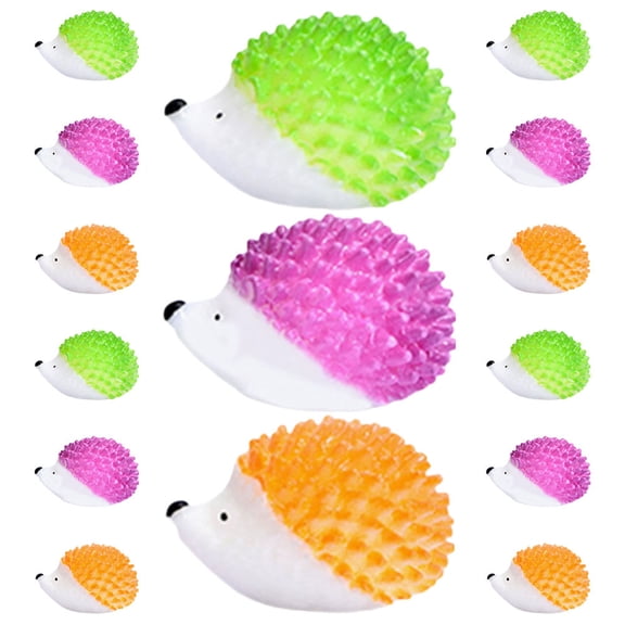 Minkissy 15 Pieces Mini Resin Figurines Tiny Animal Miniatures for Garden Decor Collectibles