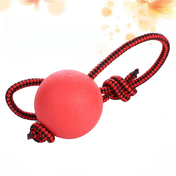 Minkissy 1Pack Aggressive Chewer Toys Dog Rubber Round for Oral Prevention