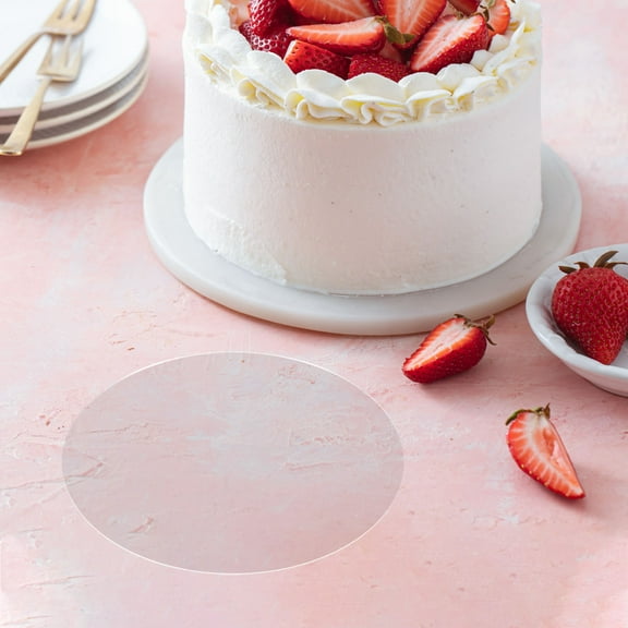 Minkissy 1Pack Clear Acrylic Cake Board for Elegant Household Use