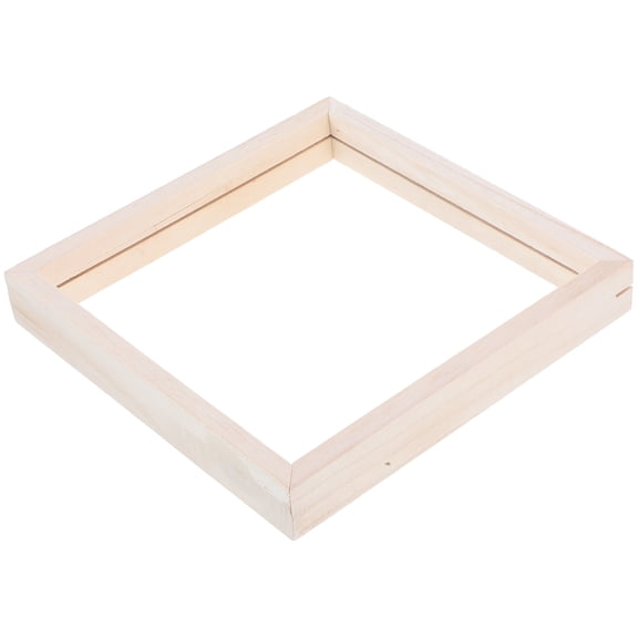 Minkissy Beige  Wooden DIY Paintable Frame for Home Decor and Art Projects 1Set