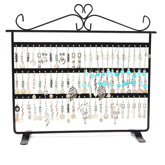 Minkissy 1Pack Hanging Earring Organizers Copper Plated Alloy Modern Design Jewelry Storage For Home Use