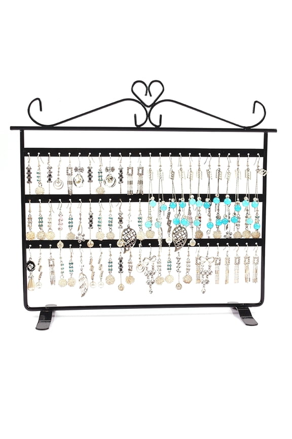 1Pack Hanging Earring Organizers Copper Plated Alloy Modern Design Jewelry Storage For Home Use