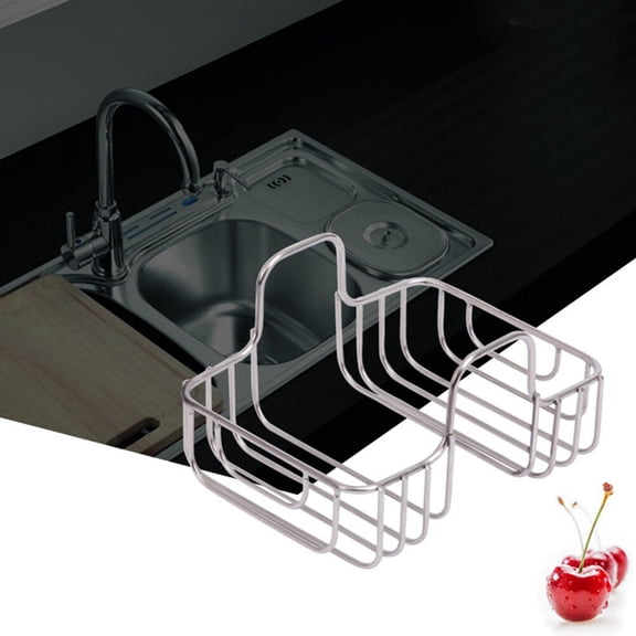 Minkissy 1Pack Kitchen Draining Basket Stainless Steel Storage Basket For Kitchen And Bathroom 17.2X13.5X9.7In