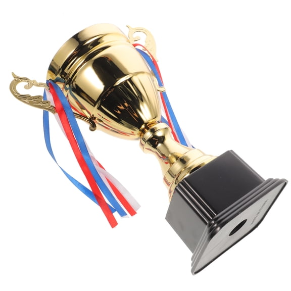 Minkissy 1Pack Sports Trophy Metal Cup Black Design for Winners in Competitions