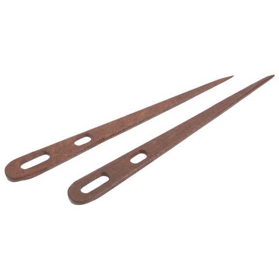 Minkissy 1 Pair Multi-Color Wooden Crochet Hooks for Knitting, Weaving, Tapestry, and Craft Projects, and Easy to Use