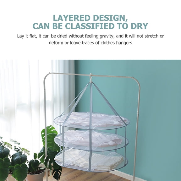 Minkissy 1Pc Hanging Mesh Dryer for General Users with Simple Design