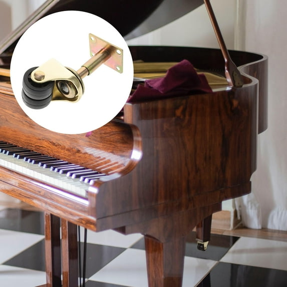 Minkissy 1Pcs Bearing Metal Piano Casters Double Wheel Casters for Acoustic Pianos