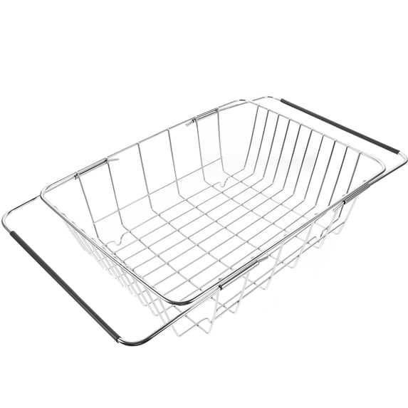 Minkissy Kitchen Dish Drainer Rack Cutlery Draining Rack Stainless Steel Drying Homeowners 1Pack