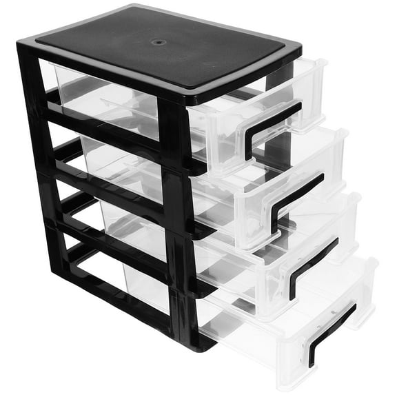 Minkissy 1Pcs Drawer Box Clear Plastic Chest Of Drawers For Women 9.90X8.29X5.97In