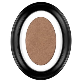Minkissy 10-Inch Oval Black Wood Picture Frame with Secret Photo Storage, Decorative Wall Display for Home and Office Decor