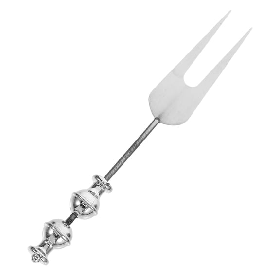 Minkissy  1Set Reusable Metal Fruit Fork Creative Elegant Handle Silver