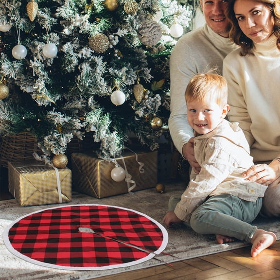 Minkissy Tree Skirt Rustic Woven Polyester Multi 1Set