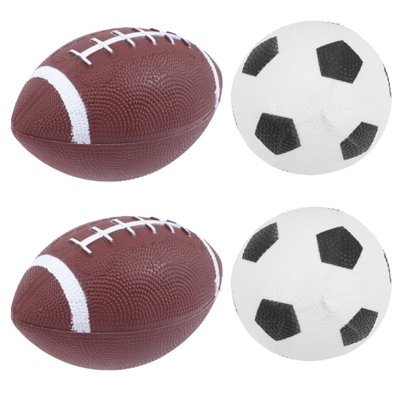 Minkissy 1Set Inflatable Sports Ball Set with Fine Elasticity Perfect for Football and Rugby Games