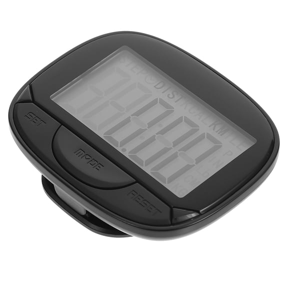 Minkissy 1Set Professional Fitness Pedometer Portable Plastic with Clip Accurate for Walking and Jogging