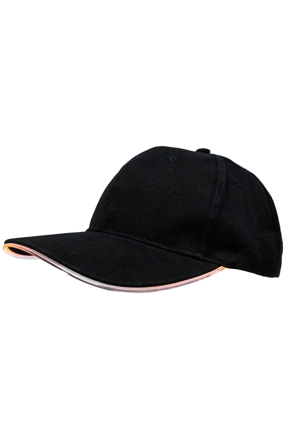 1Set Rechargeable LED Light Baseball Hat in Cotton with Adjustable Fit for Running and Night Use
