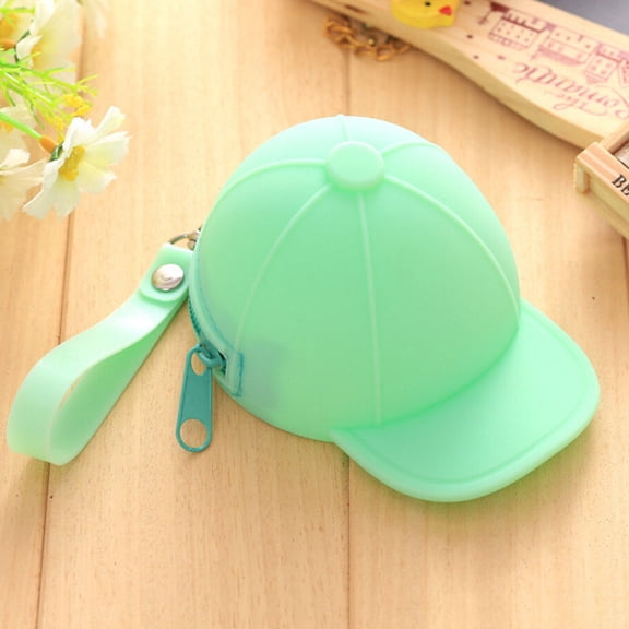 Minkissy Key Storage Cartoon Candy Color Handbag Silicone Green 1Pcs