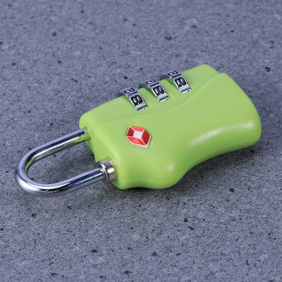 Minkissy 1Set Small Luggage Lock TSA Approved Zinc Alloy Green for Travel and Customs Inspection