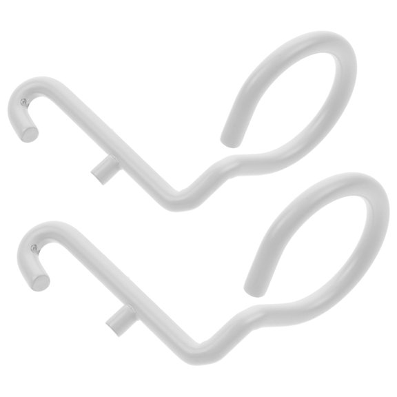 Minkissy 2 Pcs Utility Garage Hooks White Iron for Hanging Home Storage Solutions