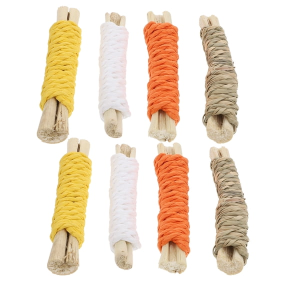 Minkissy 2 Sets Assorted Color Bunny Rope Toys for Hamsters Small Pets Stimulating Chew Play Accessories