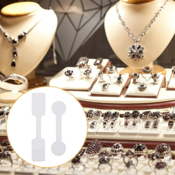 Minkissy 200 Pcs White Retail Tags for Jewelry Square Head Price Tags