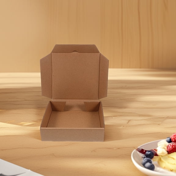 Minkissy 20PCS Mini Pizza Brown Paper Leak Proof For Pizza Parties