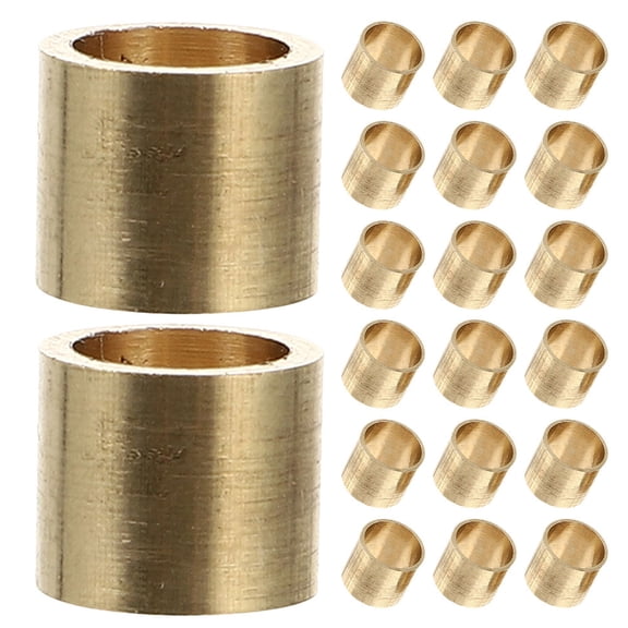 Minkissy 20Pcs Golden Brass Pool Cue Ferrules Replacement Tubes Billiard Stick Accessories Repair