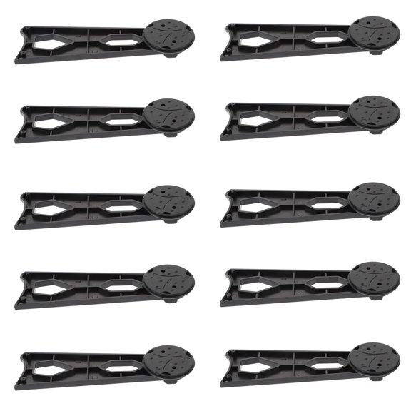 Minkissy 20Pcs Black Plastic Photo Frame Brackets with Simple Installation, Frame Support Tools for Wall Hanging