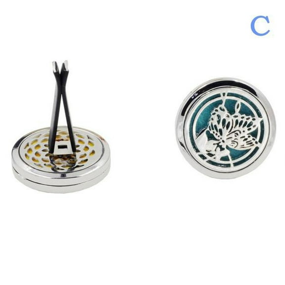 Minkissy Car Aromatherapy Locket Refill Pads, 20 Pcs Assorted Colors, Fiber Cotton for Diffuser