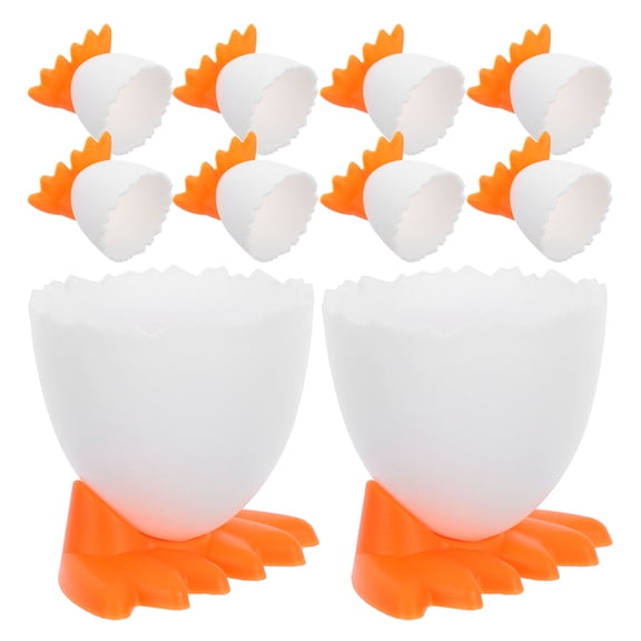 Minkissy Set of 20 White Soft Boiled Cups, Tableware for Breakfast, Kitchen and Dining Use