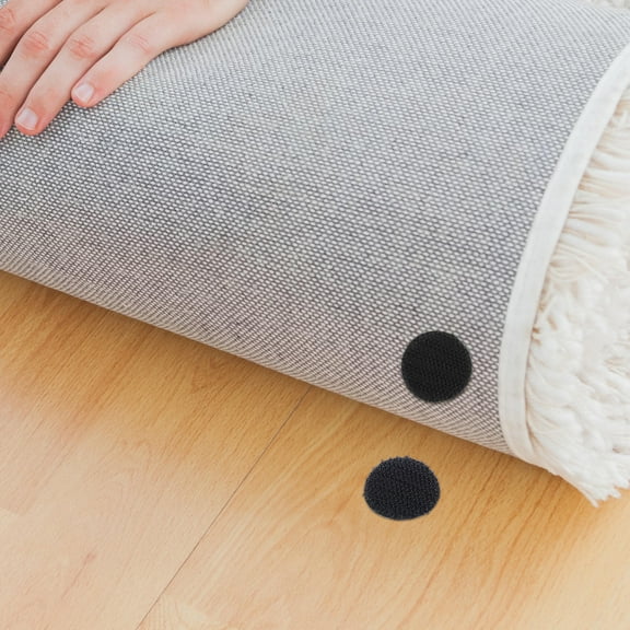 Minkissy 20Set Self Adhesive Ceiling Hook Black Backing Securing Items for Homeowners