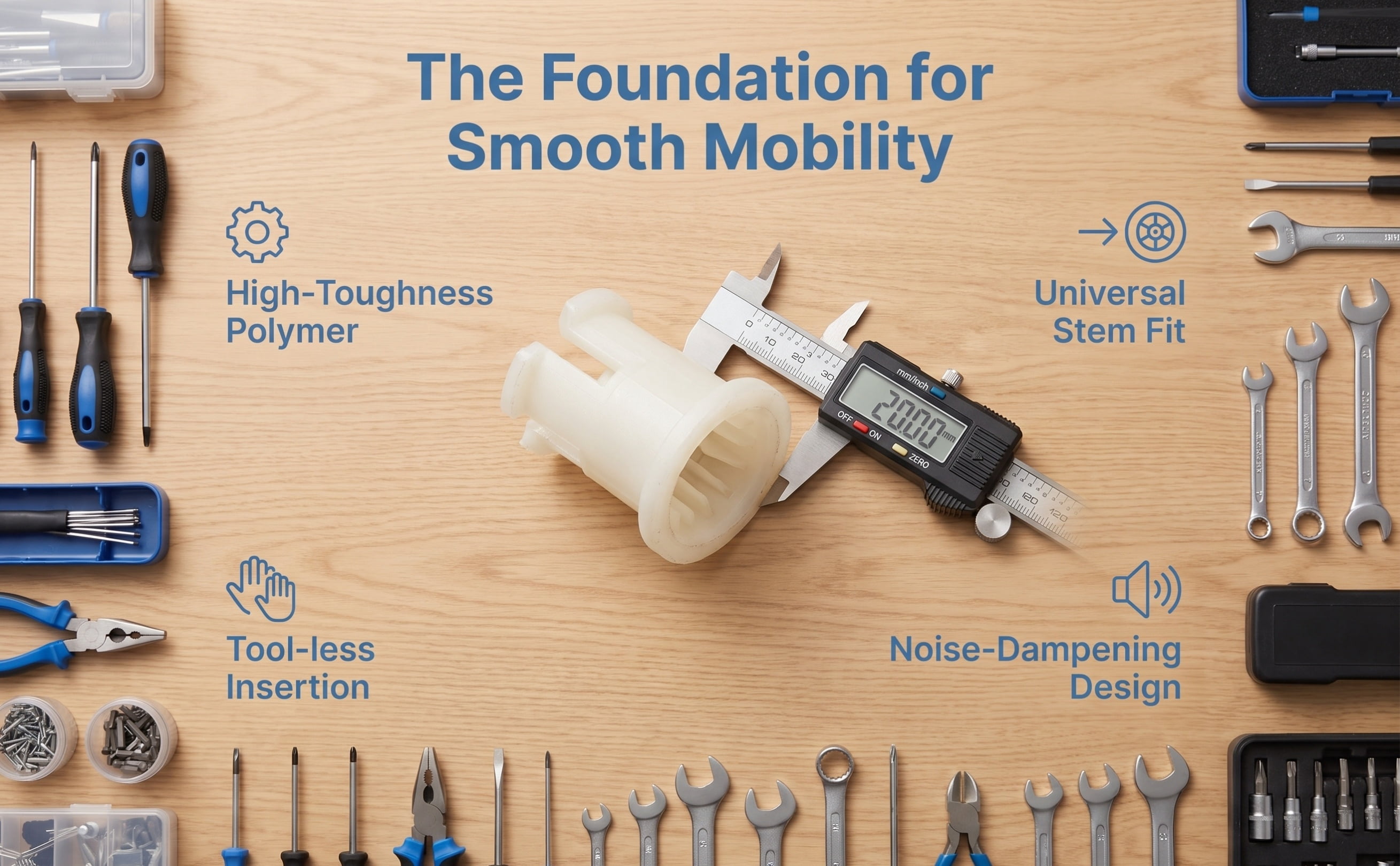 Minkissy Caster Sockets Beige Plastic for Furniture Durability and ...