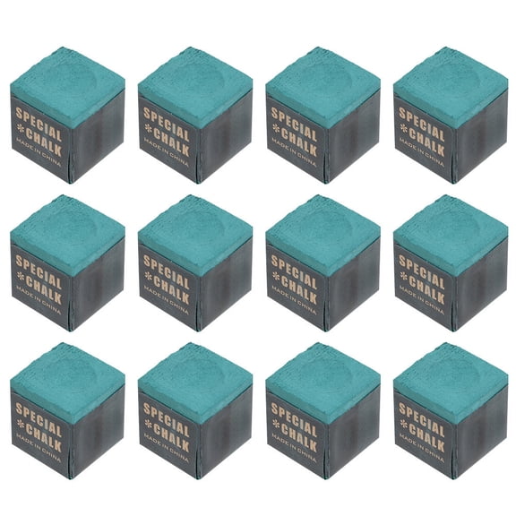 Minkissy Set of 24 Green Pool Cue Chalks for Billiard Table Accessories Ideal for Games and Tournament Play