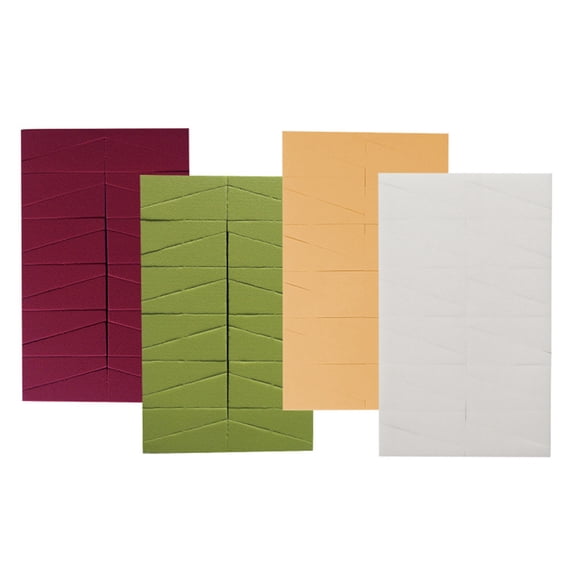 Minkissy 24Pcs Red Makeup Powder Puff for Safe Material Wet and Dry Cosmetic Sponge