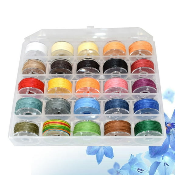 Minkissy 25 Colors in 1 Box String for Bracelets Making Assorted Color Waxed Sewing Line