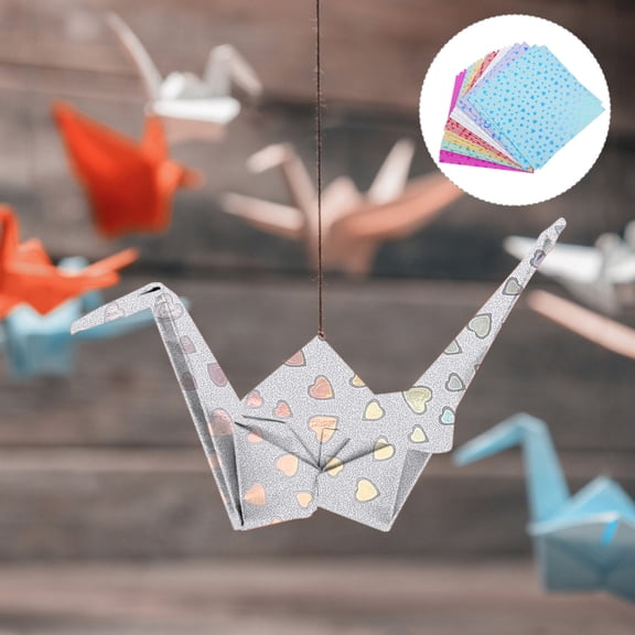 Minkissy 28Pcs Sparkly Square Paper Shiny Paper for Scrapbook Supplies Multi Colored Paper Craft Projects