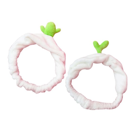 Minkissy 2PCS Cute Headband for Makeup and Washing Face with Cactus Style