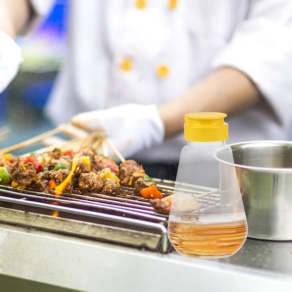 Minkissy 2Pack Honey Containers Squeeze Plastic for Household Users and Picnics