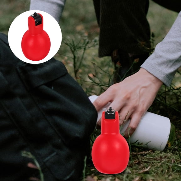 Minkissy Red PVC Survival Whistle, Loud and Crisp Sound, Hand Squeeze 2Pcs