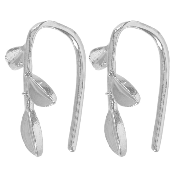Minkissy 2Pcs Copper Leaf Ear Cuff Earrings Non Pierced Clip on Ear Jewelry